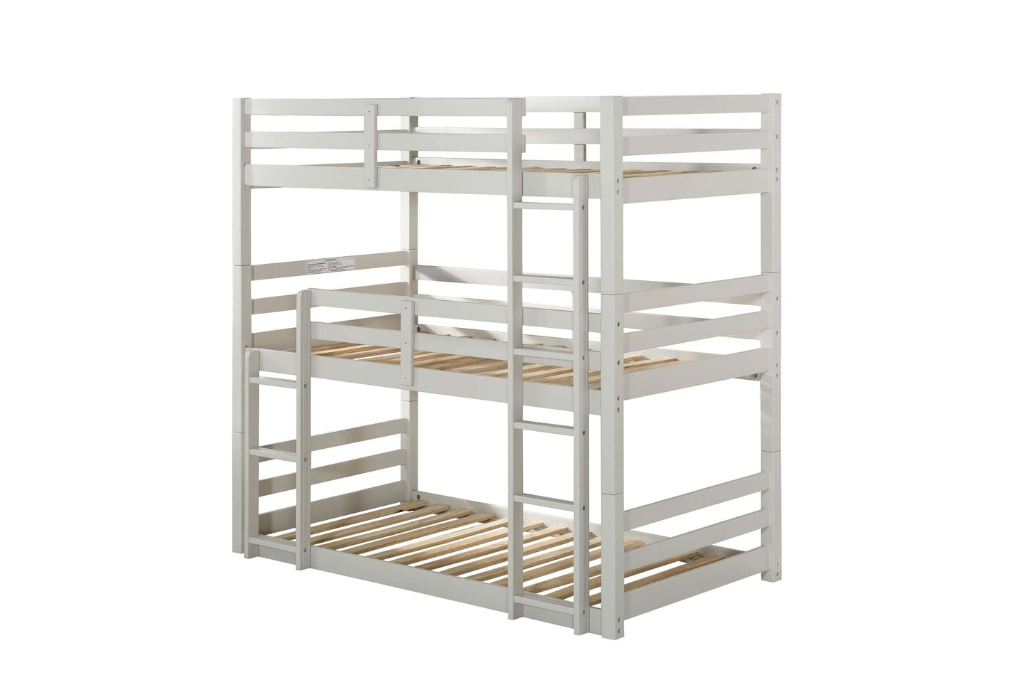 ACME Ronnie Bunk Bed - Triple Twin, Light Gray (1Set/3Ctn) 37420