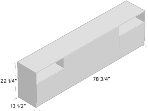 Delaine TV Stand for TVs up to 88" with Electric Fireplace Included