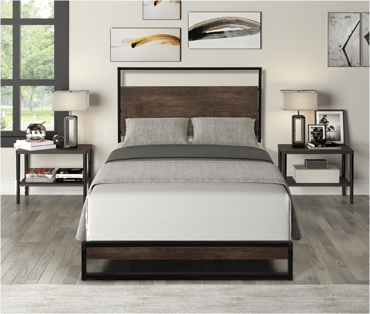 Vegard Low Profile Sleigh Platform Bed