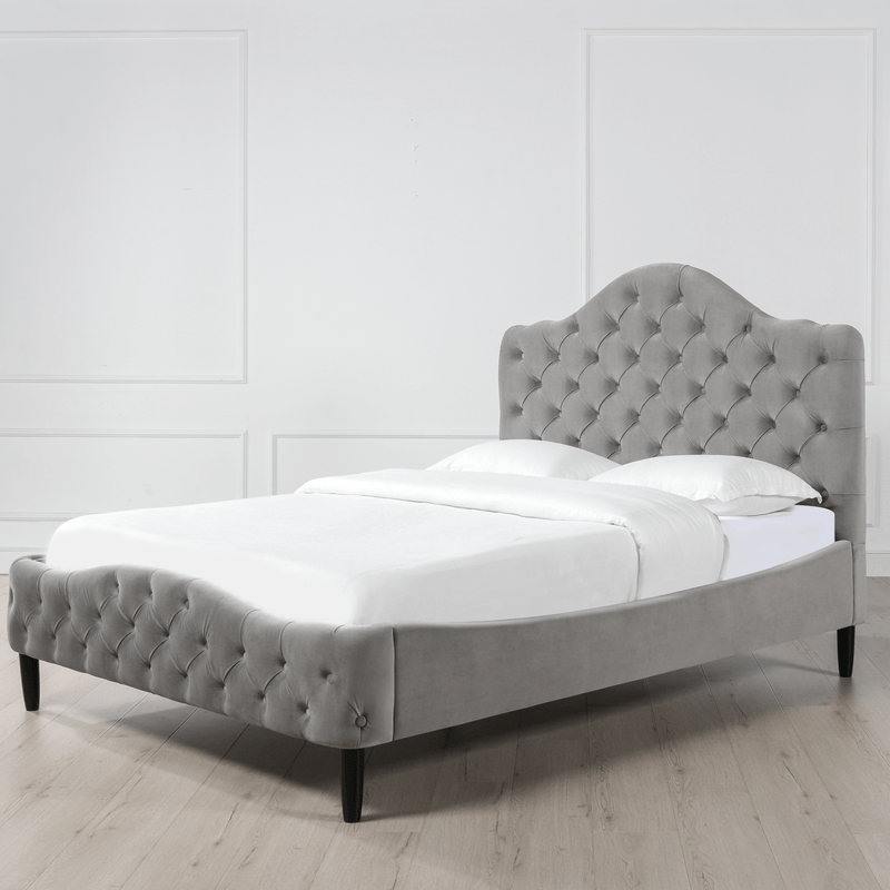 Harley Tufted Upholstered Low Profile Platform Bed