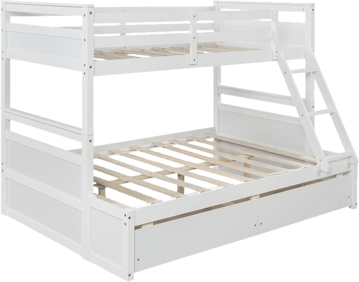 Mahurin Twin Over Full 2 Drawer Solid Wood Standard Bunk Bed by Mack & Milo™