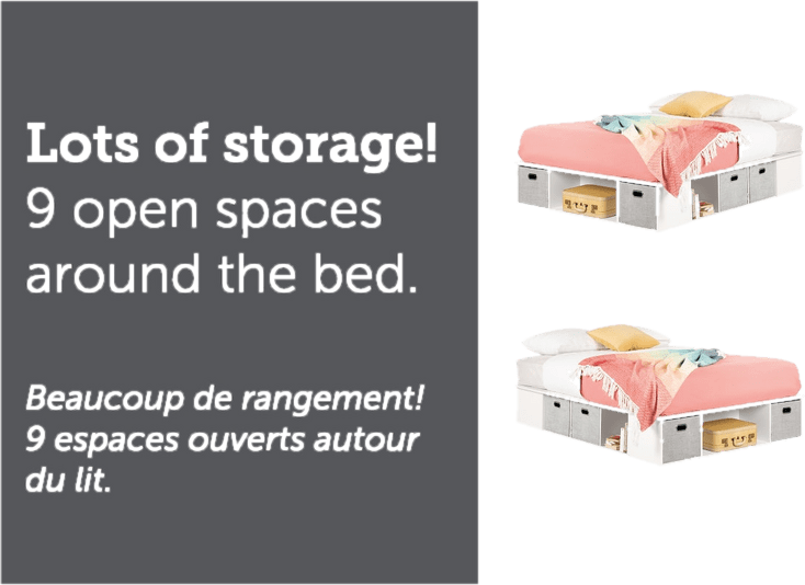 Flexible Storage Platform Bed