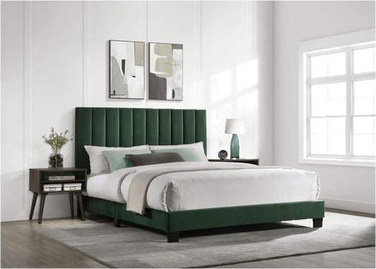 Miceli Queen Upholstered Platform 2 Piece Bedroom Set