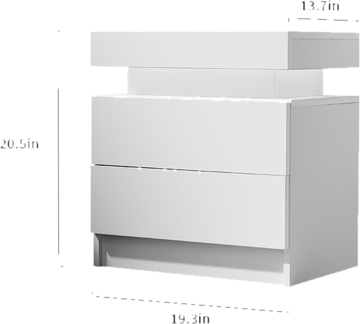 Heimdall 2 - Drawer Nightstand - Led Nightstand