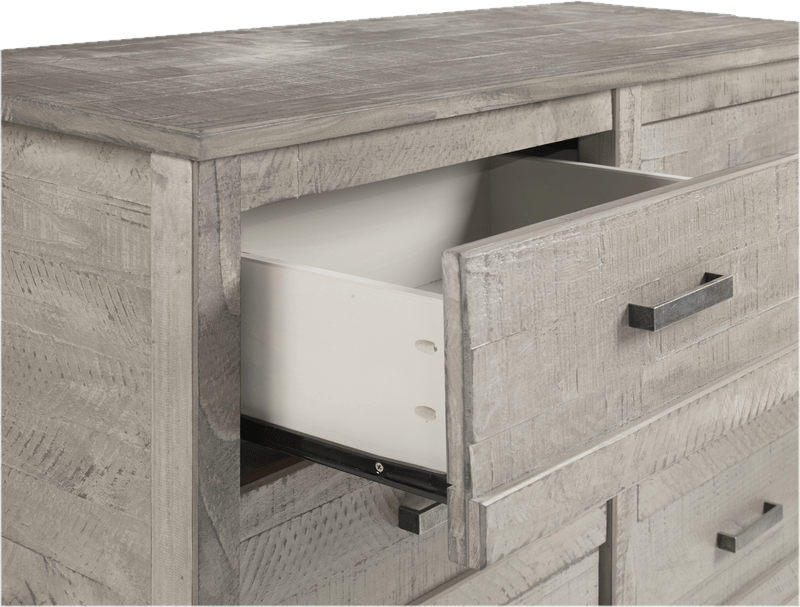 Romney 6 Drawer 51" W Solid Wood Double Dresser