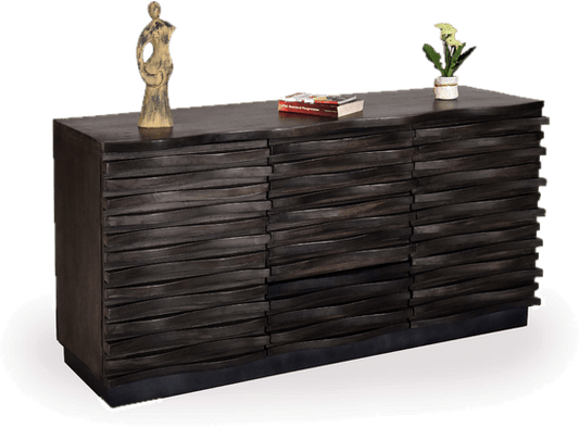 Charleigh 3 Drawer 58" W Solid Wood Combo Dresser