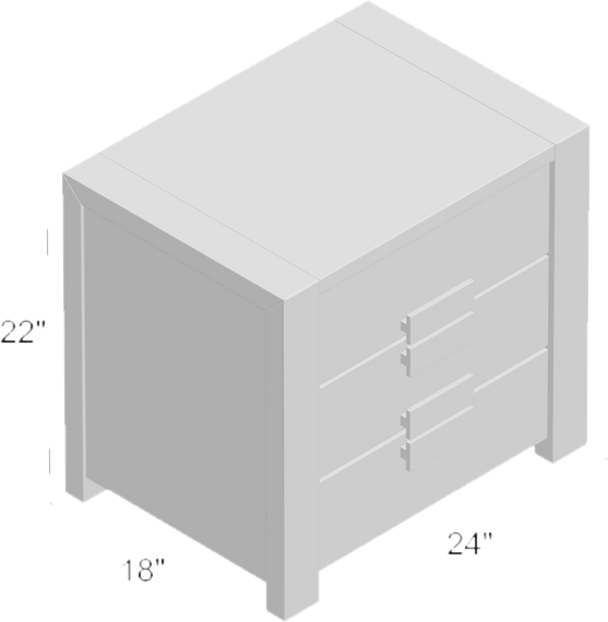 Elliston 3 Drawer Nightstand in Rustic Natural Tone