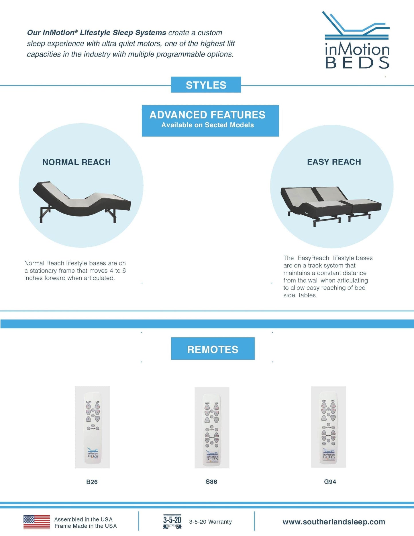 B26 InMotion Bronze Power Twin XL Bed Frame,Base 39x80x6