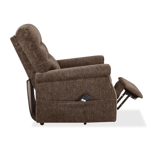 Oris Fur. Power Lift Chair Soft Fabric Upholstery Recliner Living Room Sofa Chair with Remote