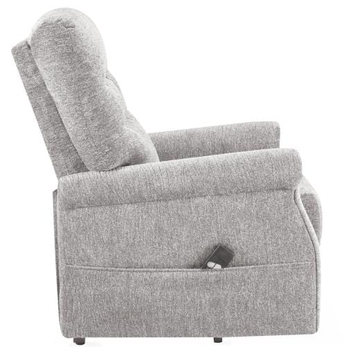 Oris Fur. Power Lift Chair Soft Fabric Upholstery Recliner Living Room Sofa Chair with Remote
