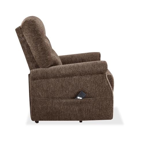 Oris Fur. Power Lift Chair Soft Fabric Upholstery Recliner Living Room Sofa Chair with Remote