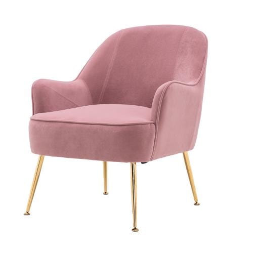 Modern Soft Velvet Ergonomic Accent Chair For Living/Bedroom