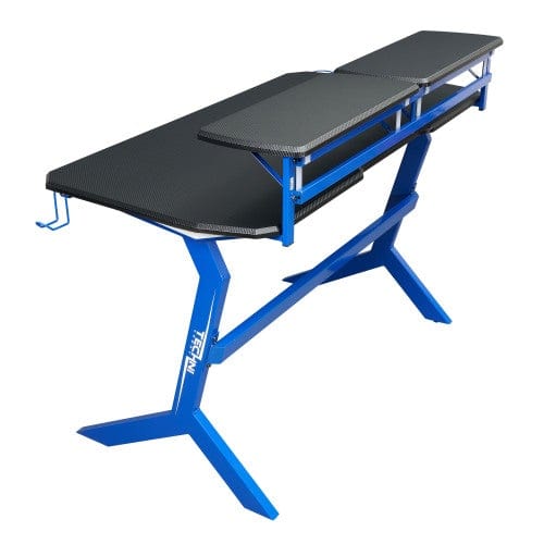 Techni Sport Blue Stryker Gaming Desk