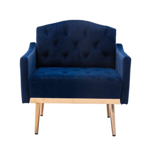 COOLMORE Accent Chair ,Leisure Single Sofa with Rose Golden Feet