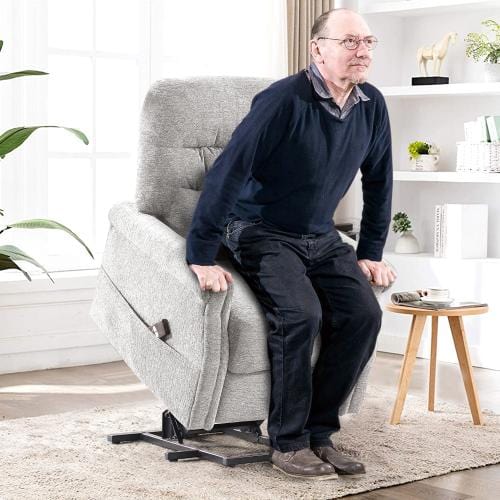 Oris Fur. Power Lift Chair Soft Fabric Upholstery Recliner Living Room Sofa Chair with Remote