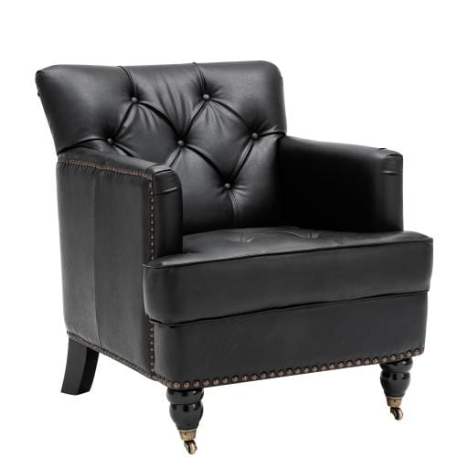 Hengming modern Style Accent Chair for Living Room,PU leather club chair