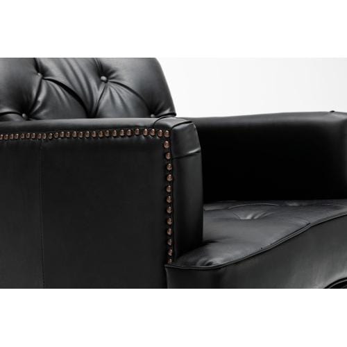 Hengming modern Style Accent Chair for Living Room,PU leather club chair