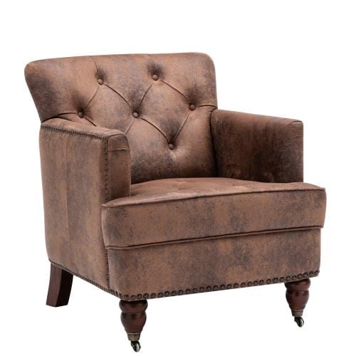 Hengming modern Style Accent Chair for Living Room,PU leather club chair