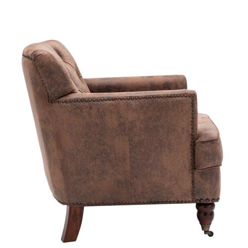 Hengming modern Style Accent Chair for Living Room,PU leather club chair