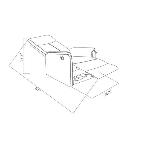 Recliner Single Chair with Power function