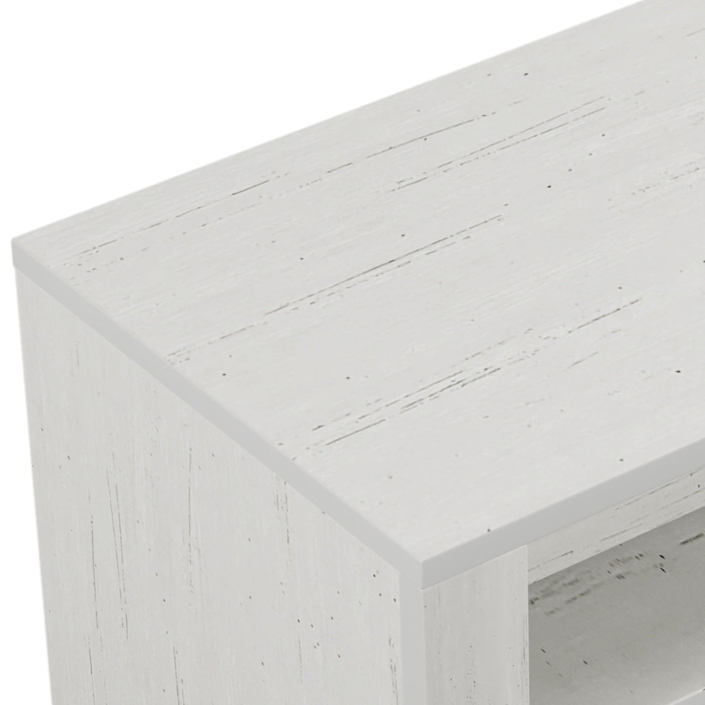 3 Pieces Cream Simple Style Manufacture Wood Bedroom Sets with Twin bed, Nightstand and Dresser