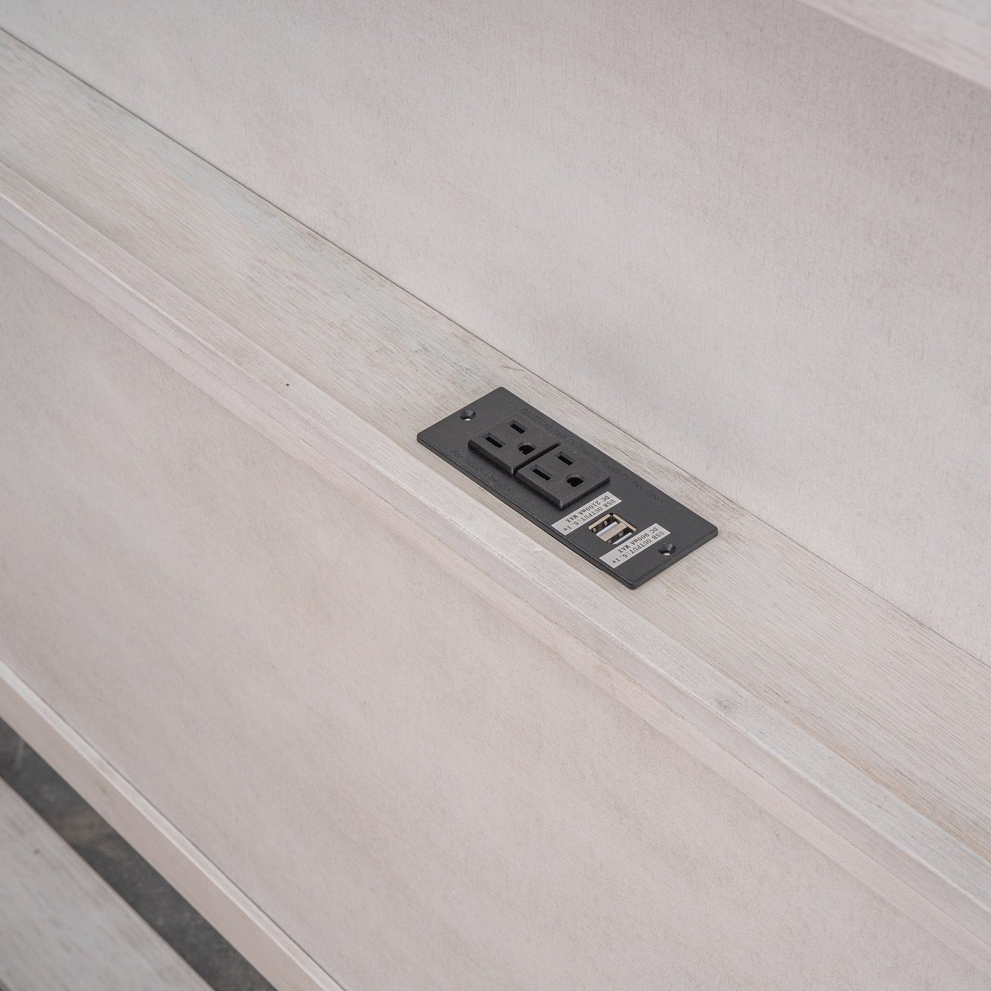 3-Pieces Bedroom Sets Full Size Platform Bed with Nightstand and Dresser,Antique White