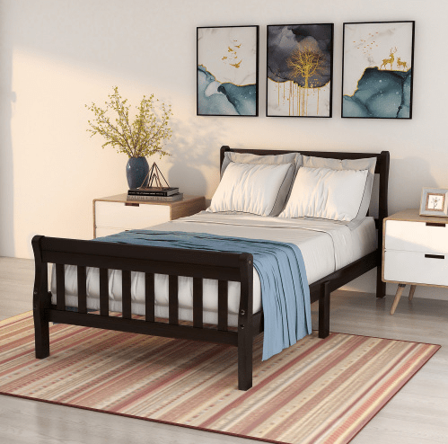 Wood Platform Bed Twin Bed
