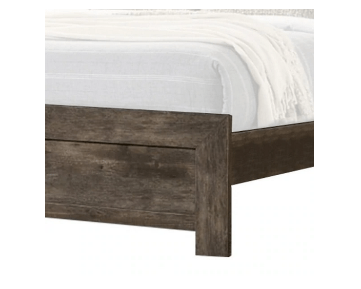 Farmhouse Style Wooden California King Bed with Panel Design