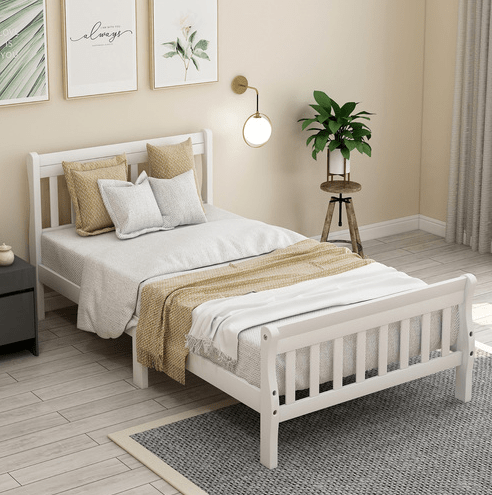 Wood Platform Bed Twin Bed
