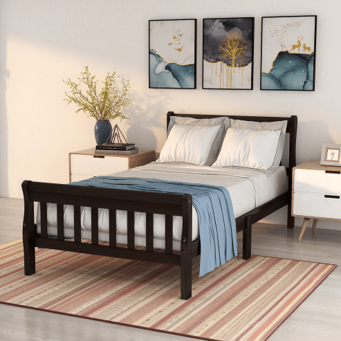 Wood Platform Bed Twin Bed