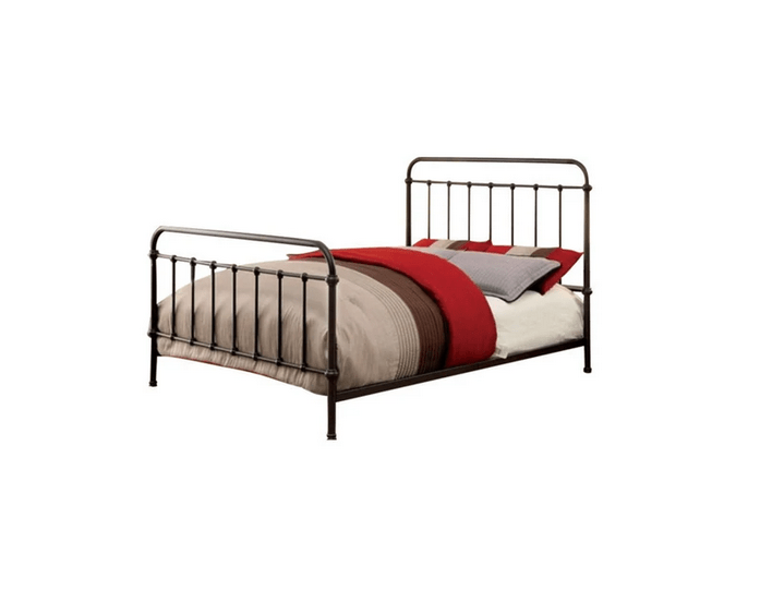 Metal Platform Bed with Headboard & Footboard