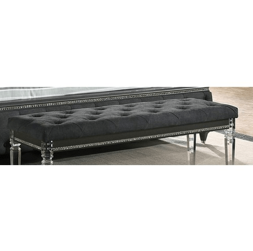 Button Tufted Upholstered Bench