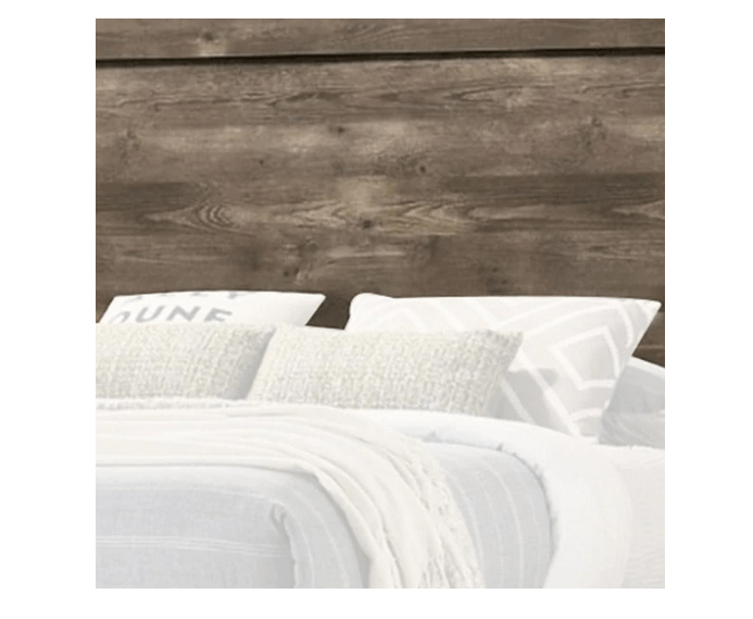 Farmhouse Style Wooden California King Bed with Panel Design