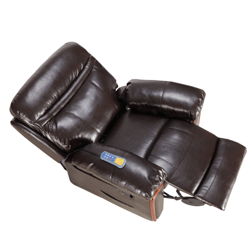 Massage Recliner PU Leather Sofa Chair with Heating and Massage Vibrating Function