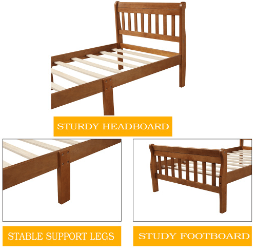 Wood Platform Bed Twin Bed