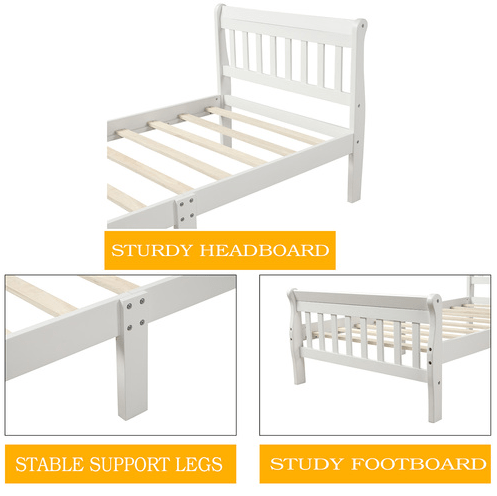 Wood Platform Bed Twin Bed