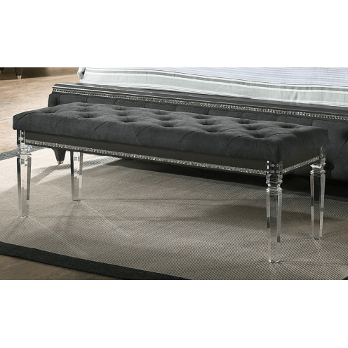 Button Tufted Upholstered Bench