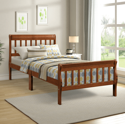 Wood Platform Bed Twin Bed