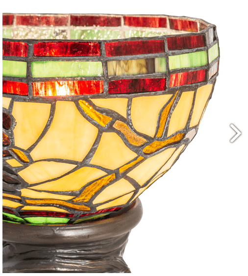 15" High Tiffany Pinecone Mini Lamp