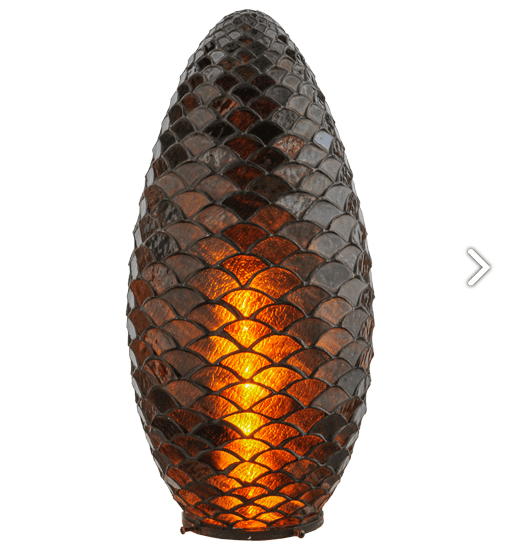 9.5"W Tiffany Pinecone Shade