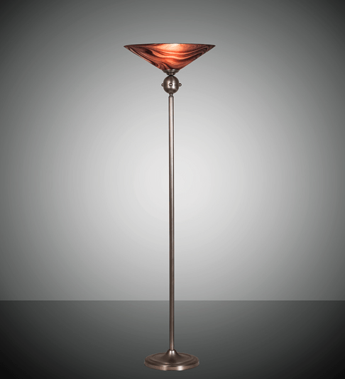 69"W Deco Ball Chambord Swirl Torchiere