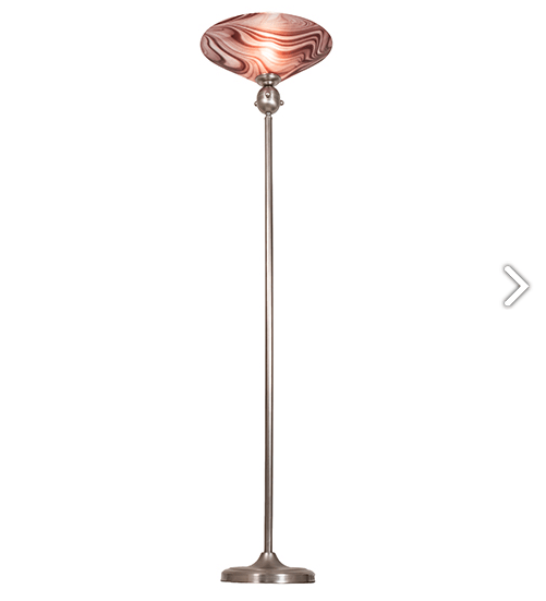69"W Deco Ball Chambord Swirl Torchiere
