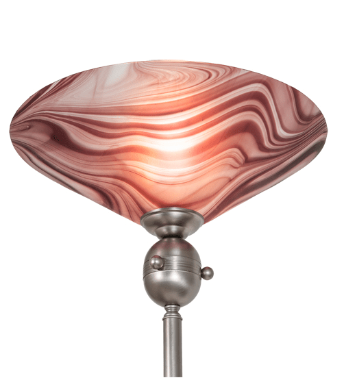 69"W Deco Ball Chambord Swirl Torchiere