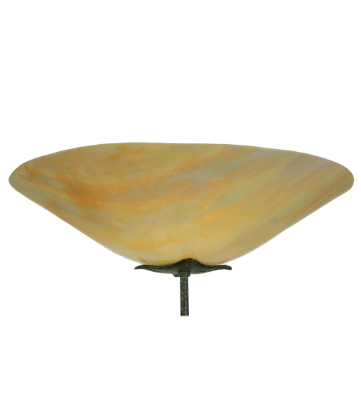 67"H Nehoc Fused Glass Torchiere