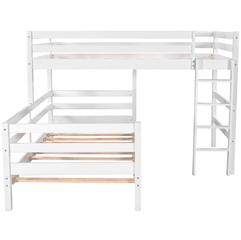Twin-Over-Twin Bunk Bed, Loft Bed With Ladder
