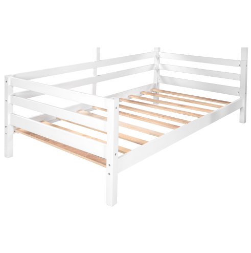 Twin-Over-Twin Bunk Bed, Loft Bed With Ladder
