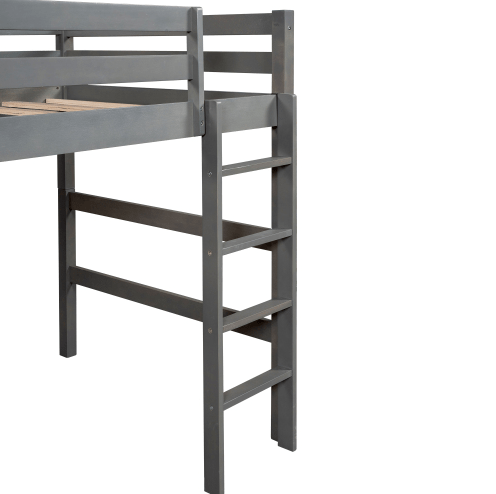 Twin-Over-Twin Bunk Bed, Loft Bed With Ladder