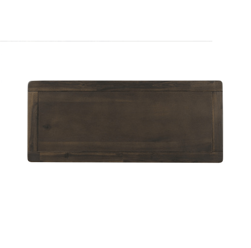 Rustic Storage Cabinet with Two Drawers and Four Classic Rattan Basket