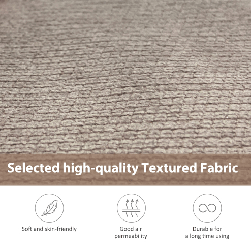 Deep Tufted Upholstered Textured Fabric 1 or 2 pieces Chaise Lounge set