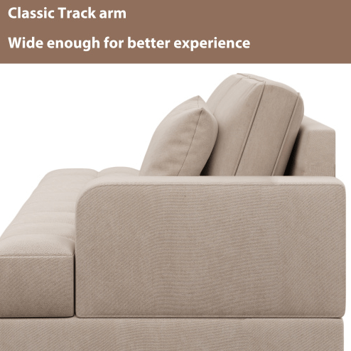 Deep Tufted Upholstered Textured Fabric 1 or 2 pieces Chaise Lounge set